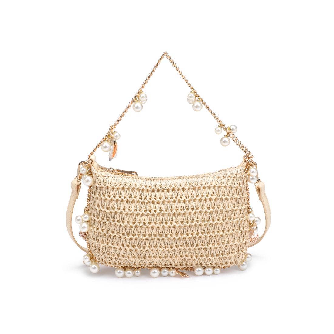 Steph Seasonal Seashell Straw Bag Evening Bag