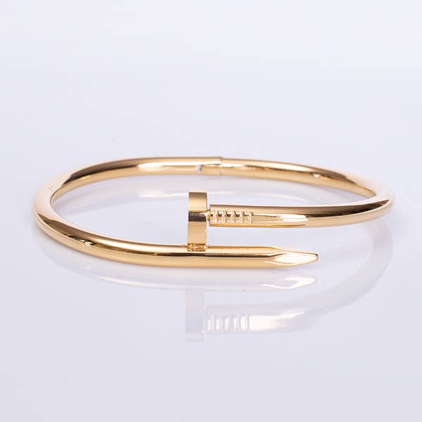 Gold Nail Bangle