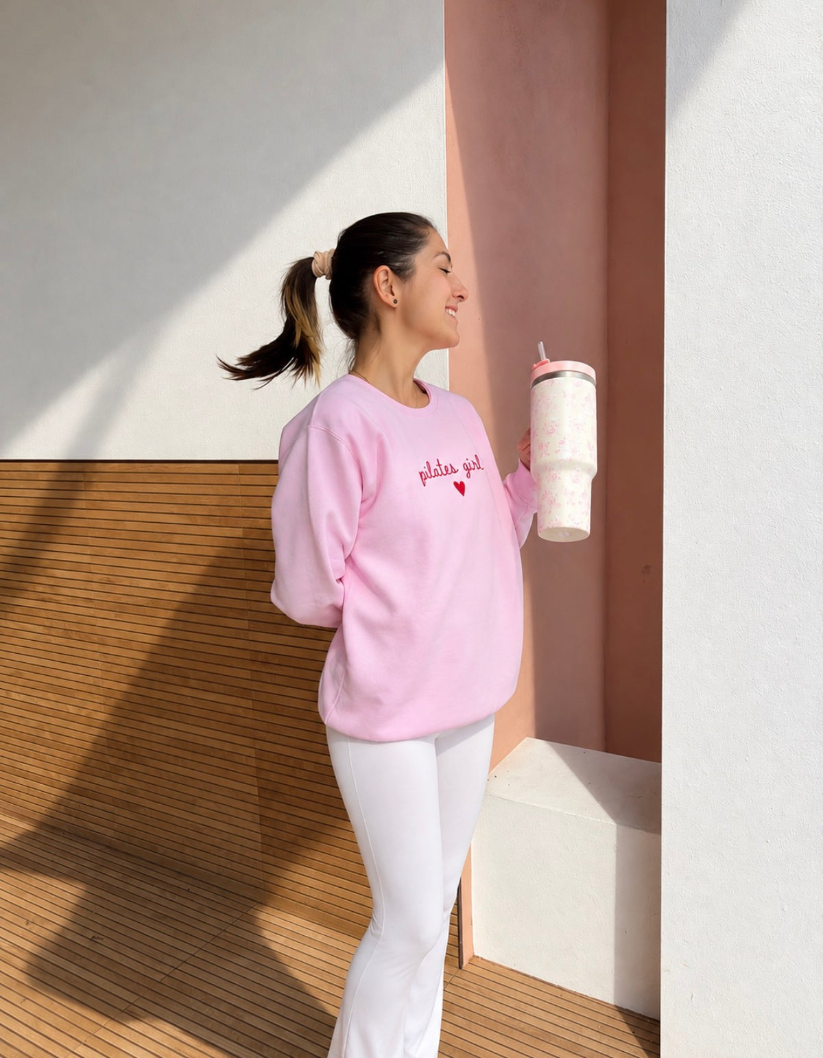 Pink Pilates Crewneck