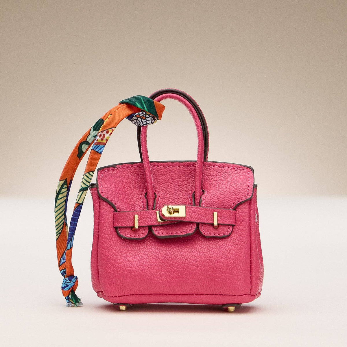 Mini Satchel Bag Charm Keychain