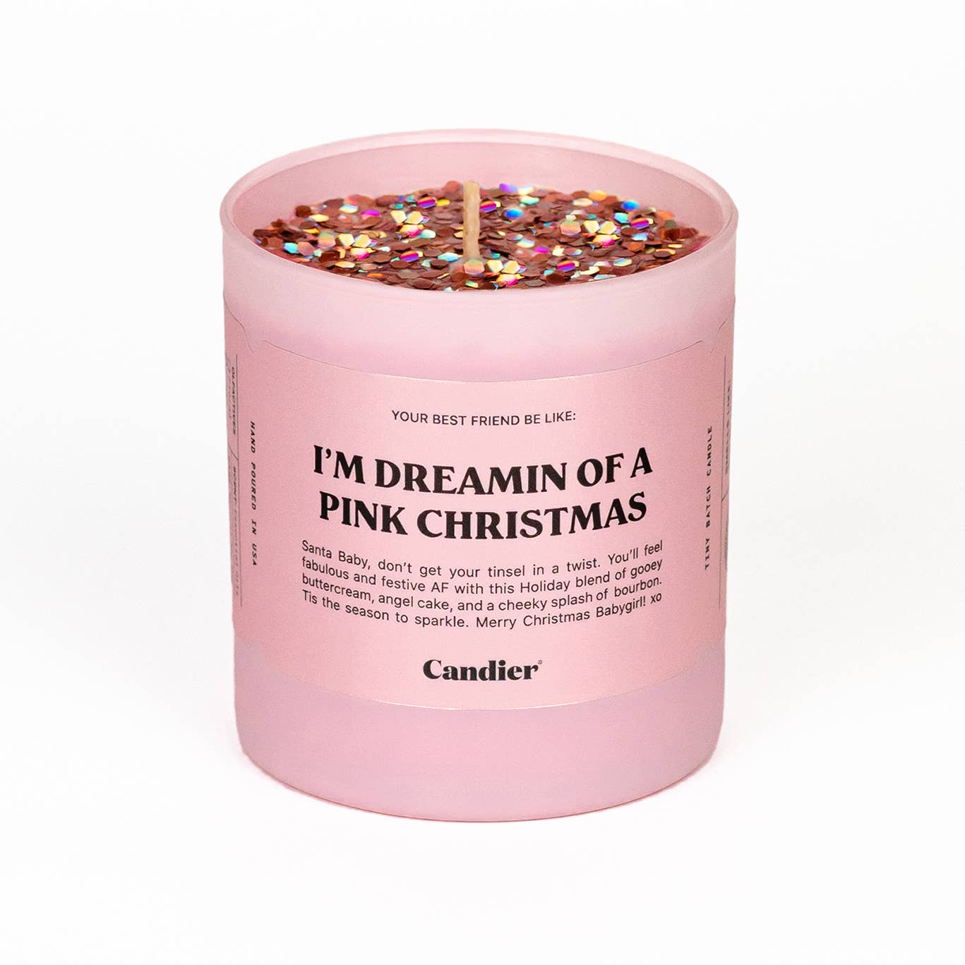 I'm Dreaming Of A Pink Christmas candle