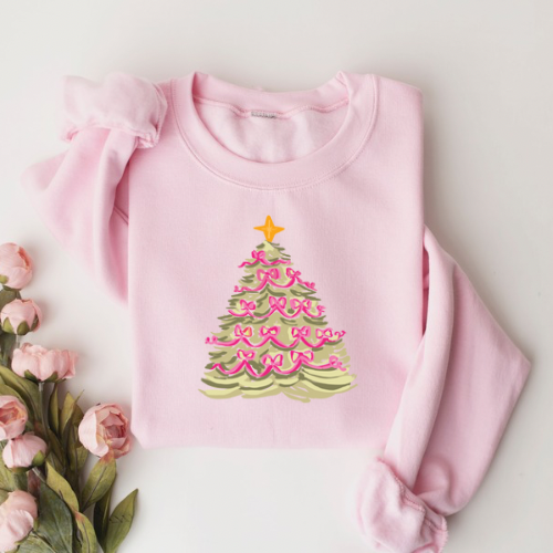 Bow Christmas Tree Crewneck