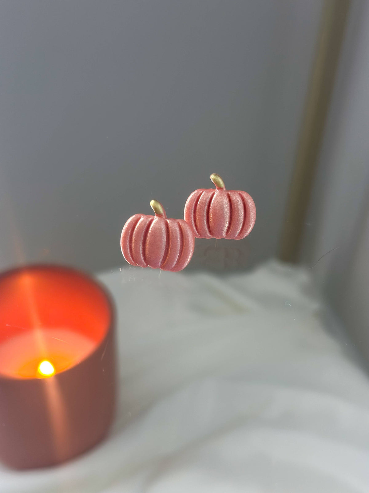 Pumpkin Stud Earrings