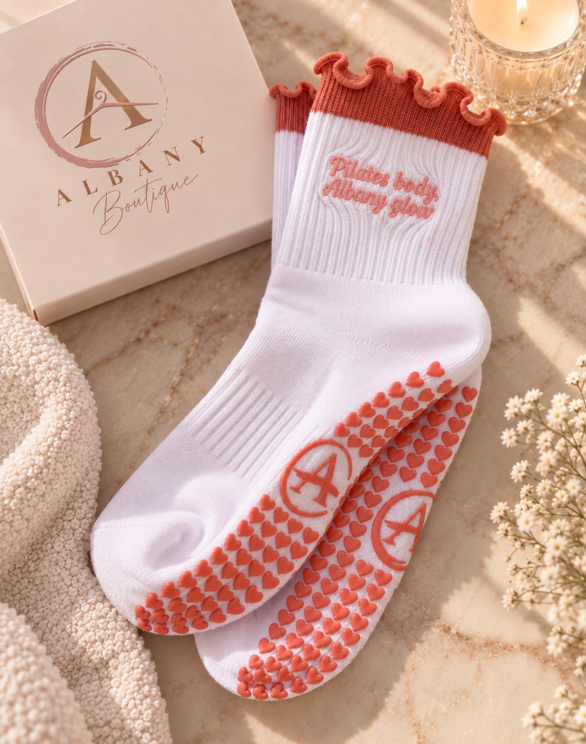 Albany Glow Non-Slip Socks