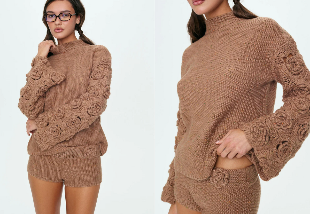Brown Emily Rose Sweater