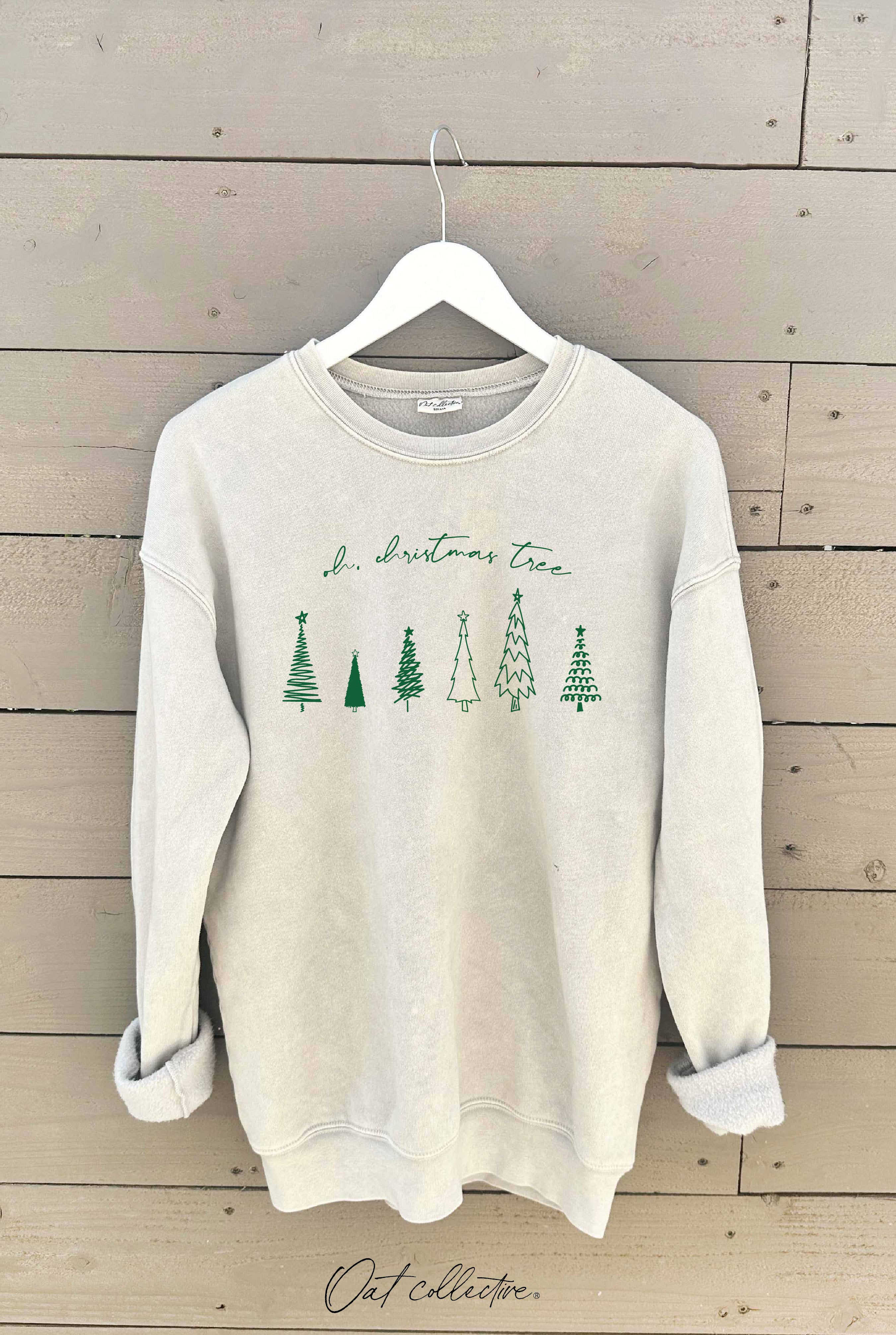 OH CHRISTMAS TREE Mineral Graphic Sweatshirt