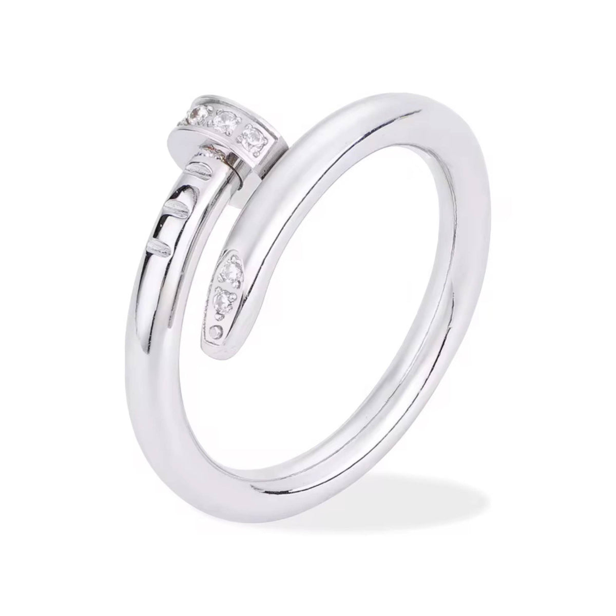 Zircon Gold Simple Ring