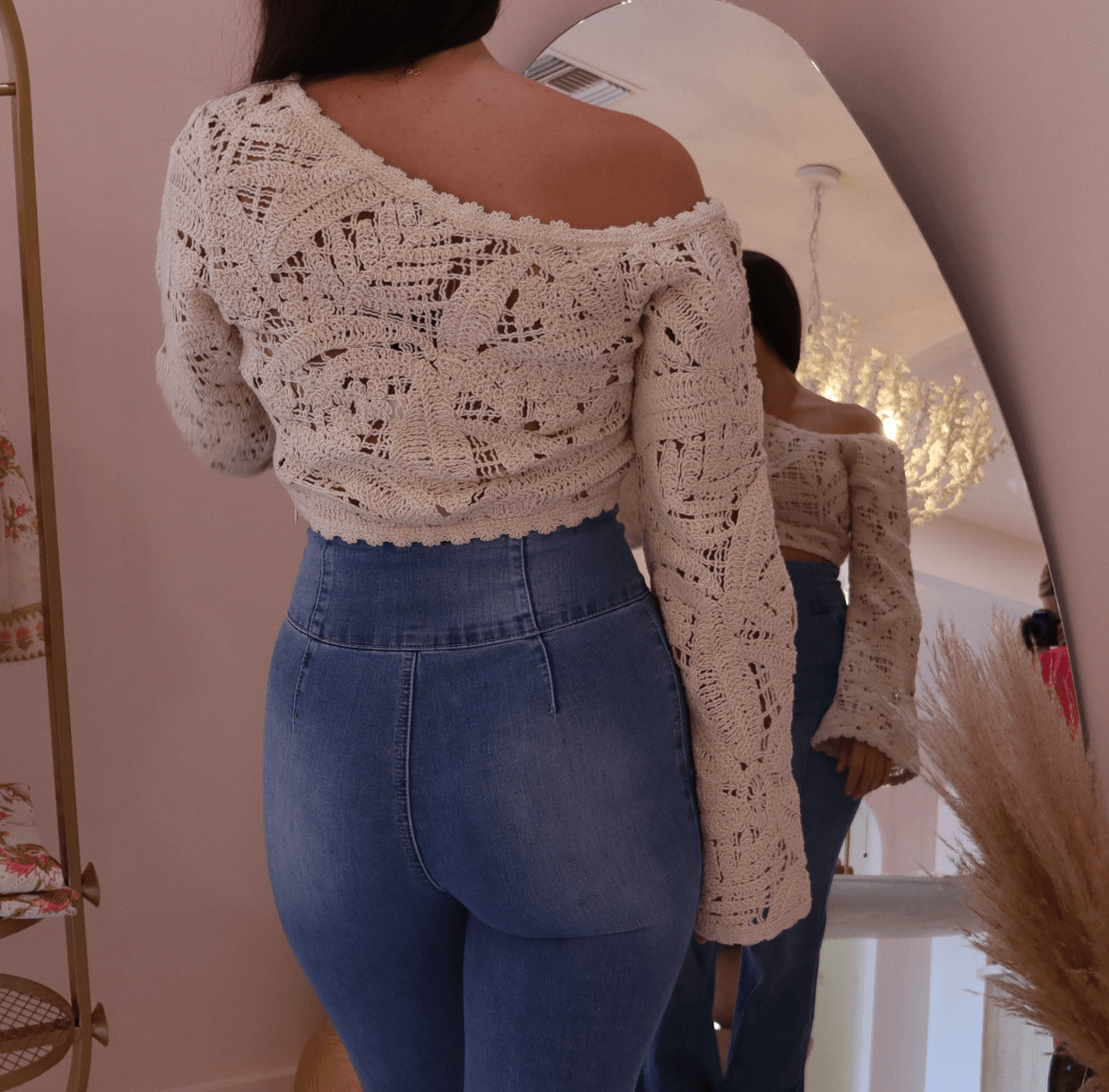 Stylish Hemant & Nandita Crop Top featuring a contemporary design, ideal for a fashionable summer look.