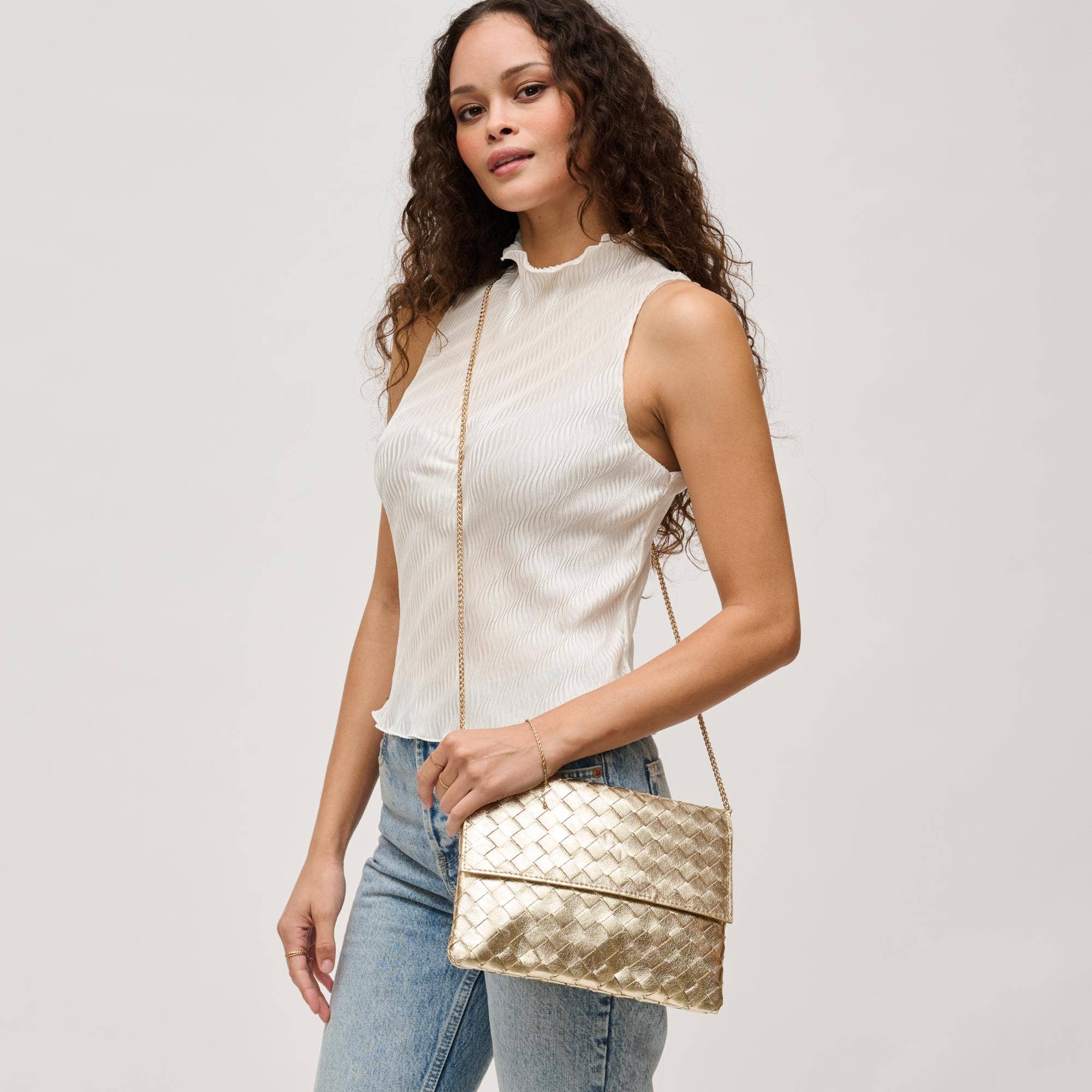 Ivy Woven Clutch