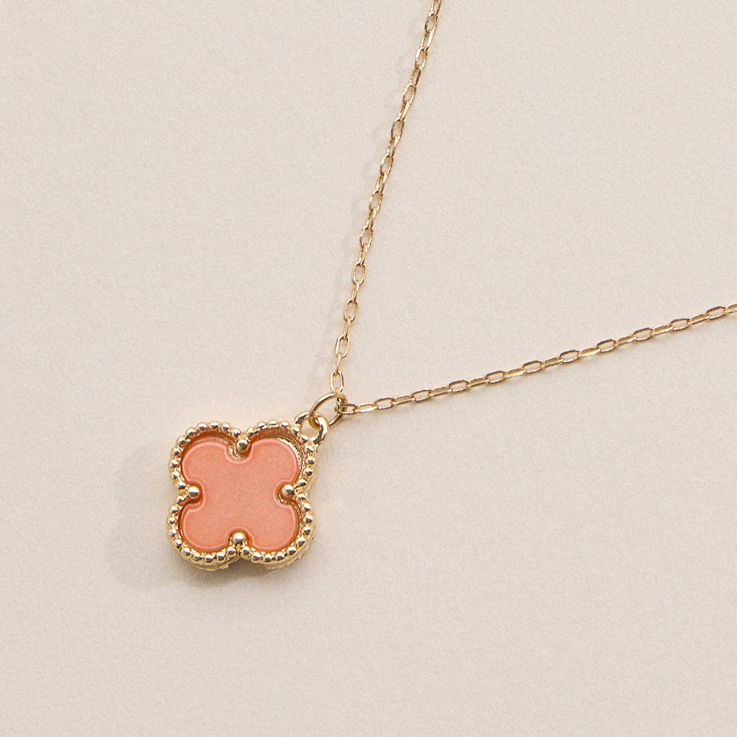 Shell Charm Pendant Necklace with Gold Chain