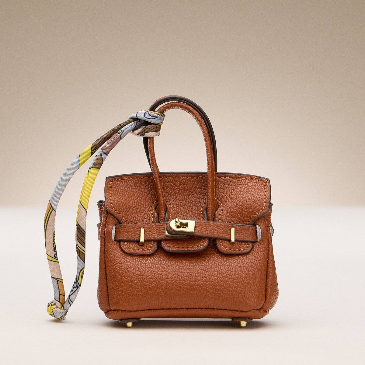 Mini Satchel Bag Charm Keychain
