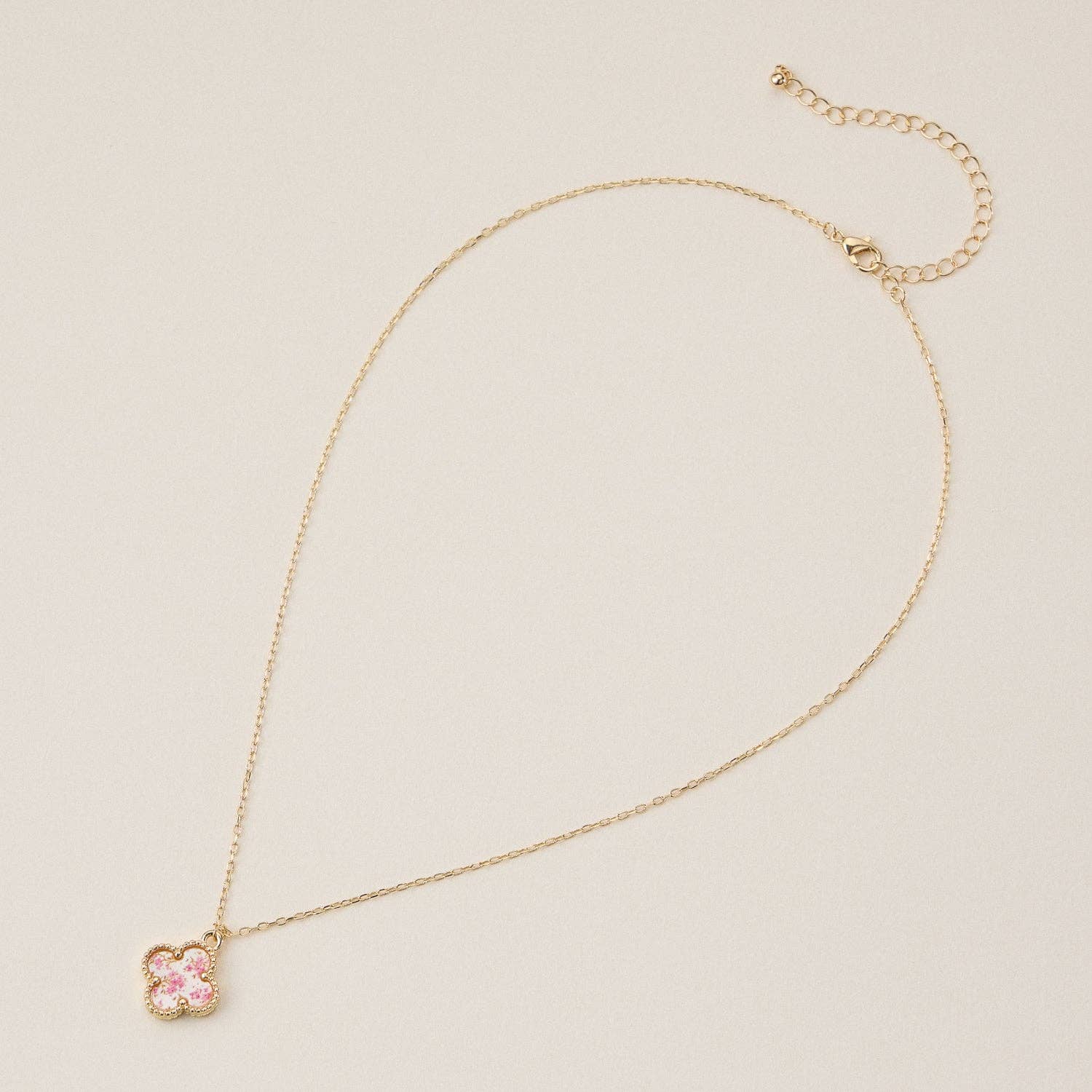 Shell Charm Pendant Necklace with Gold Chain