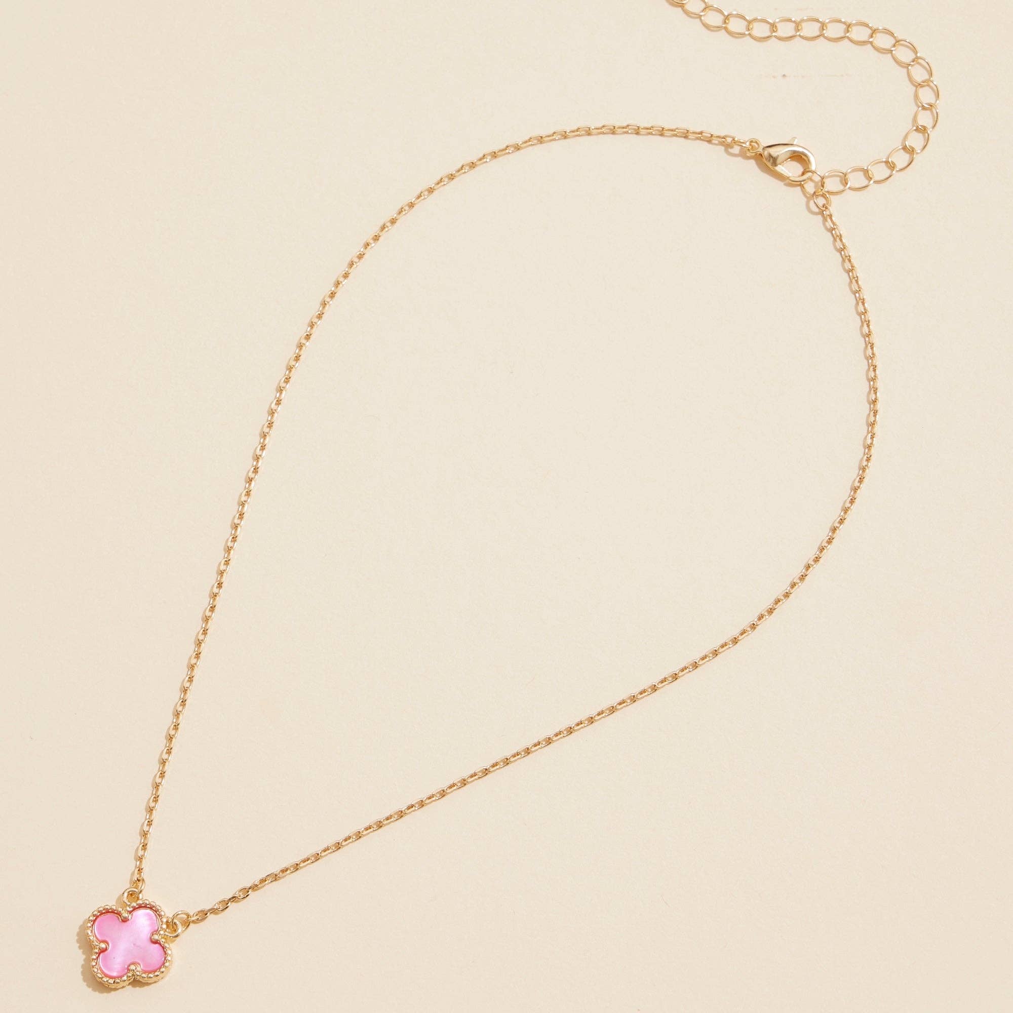 Shell Charm Pendant Necklace with Gold Chain