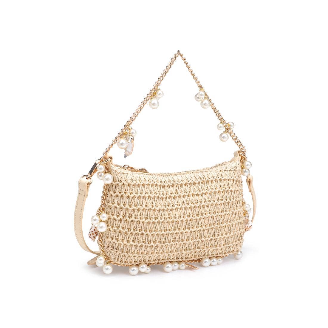 Steph Seasonal Seashell Straw Bag Evening Bag