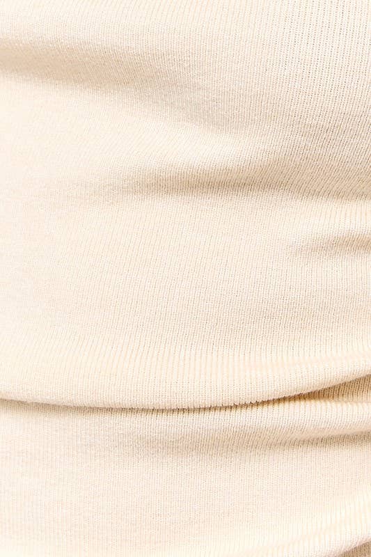 ASYMMETRICAL NECK SWEATER TOP