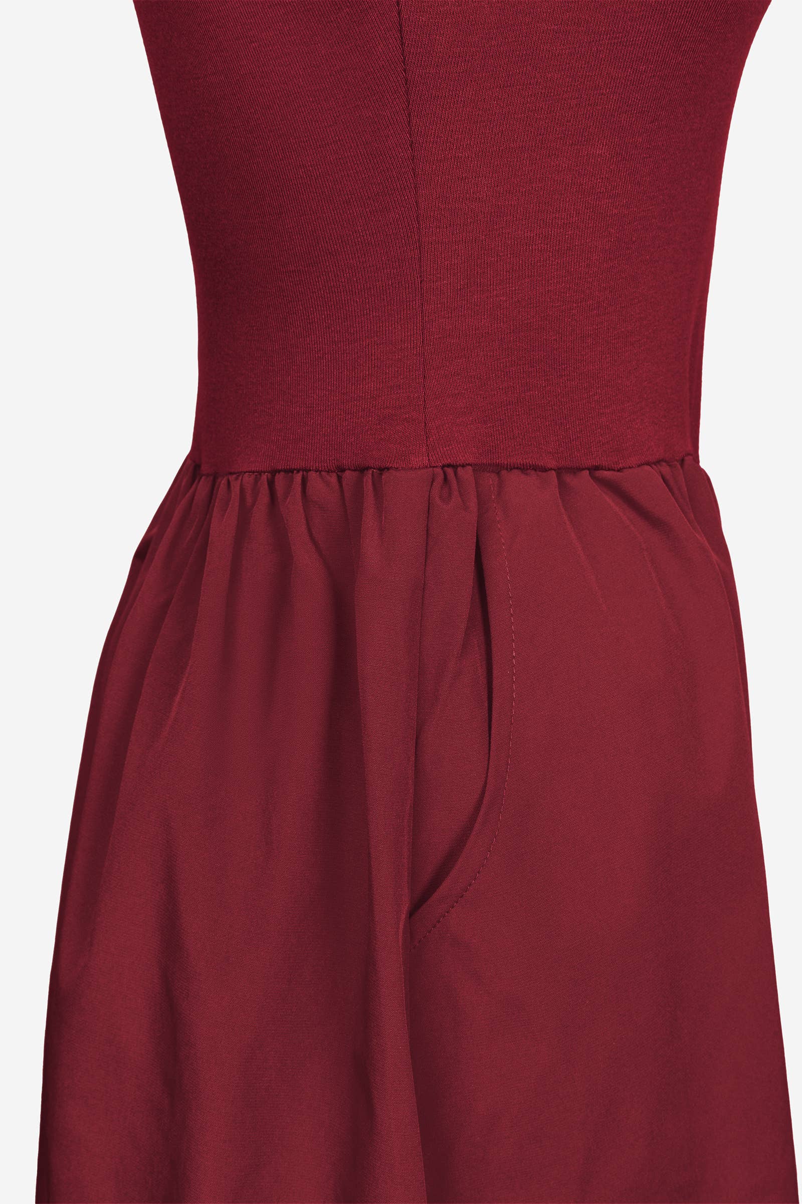 Sleeveless Mock Neck Midi Dress