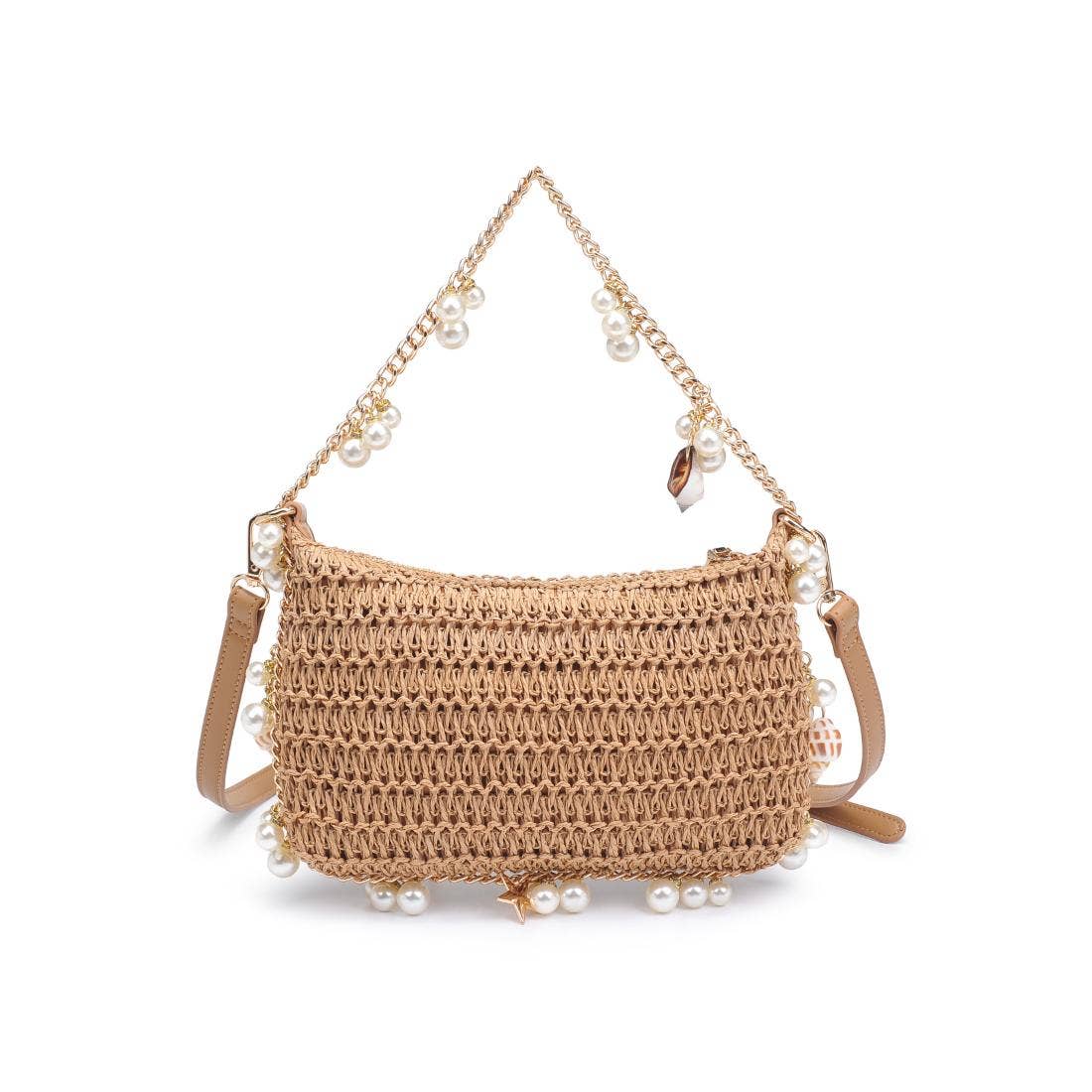 Steph Seasonal Seashell Straw Bag Evening Bag