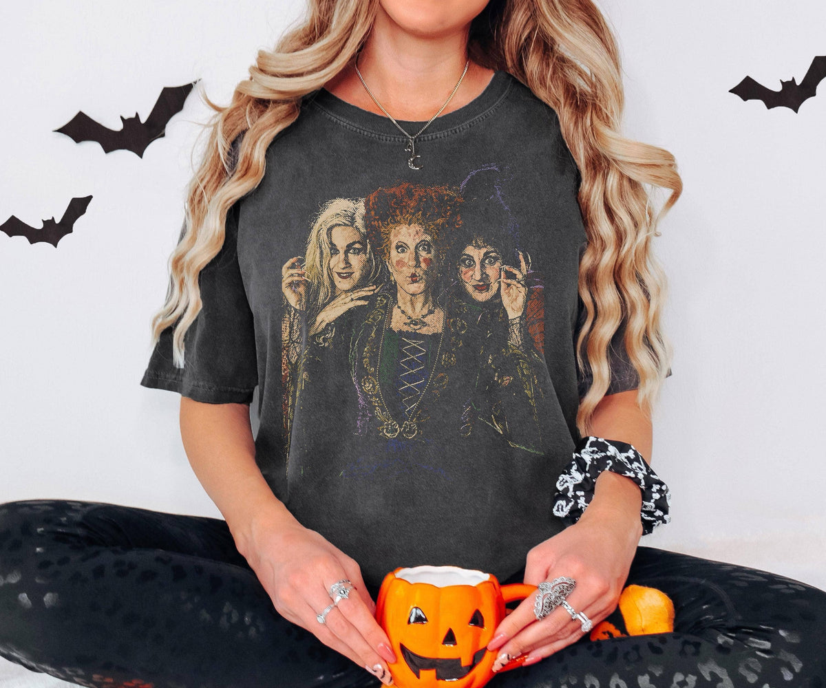 Hocus Pocus Shirt, Vintage Halloween Characters Tee