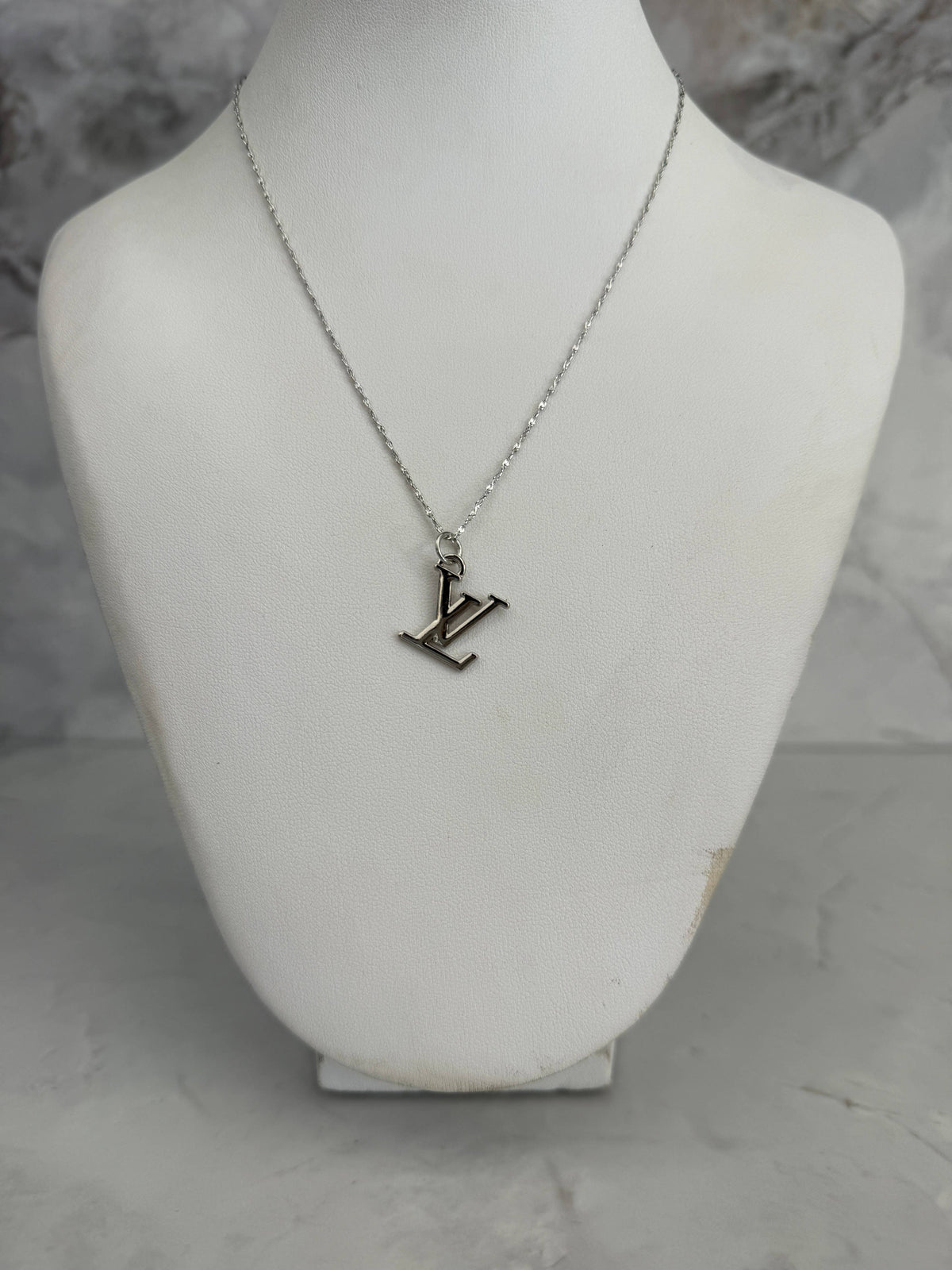Repurposed Via Monogram Necklace