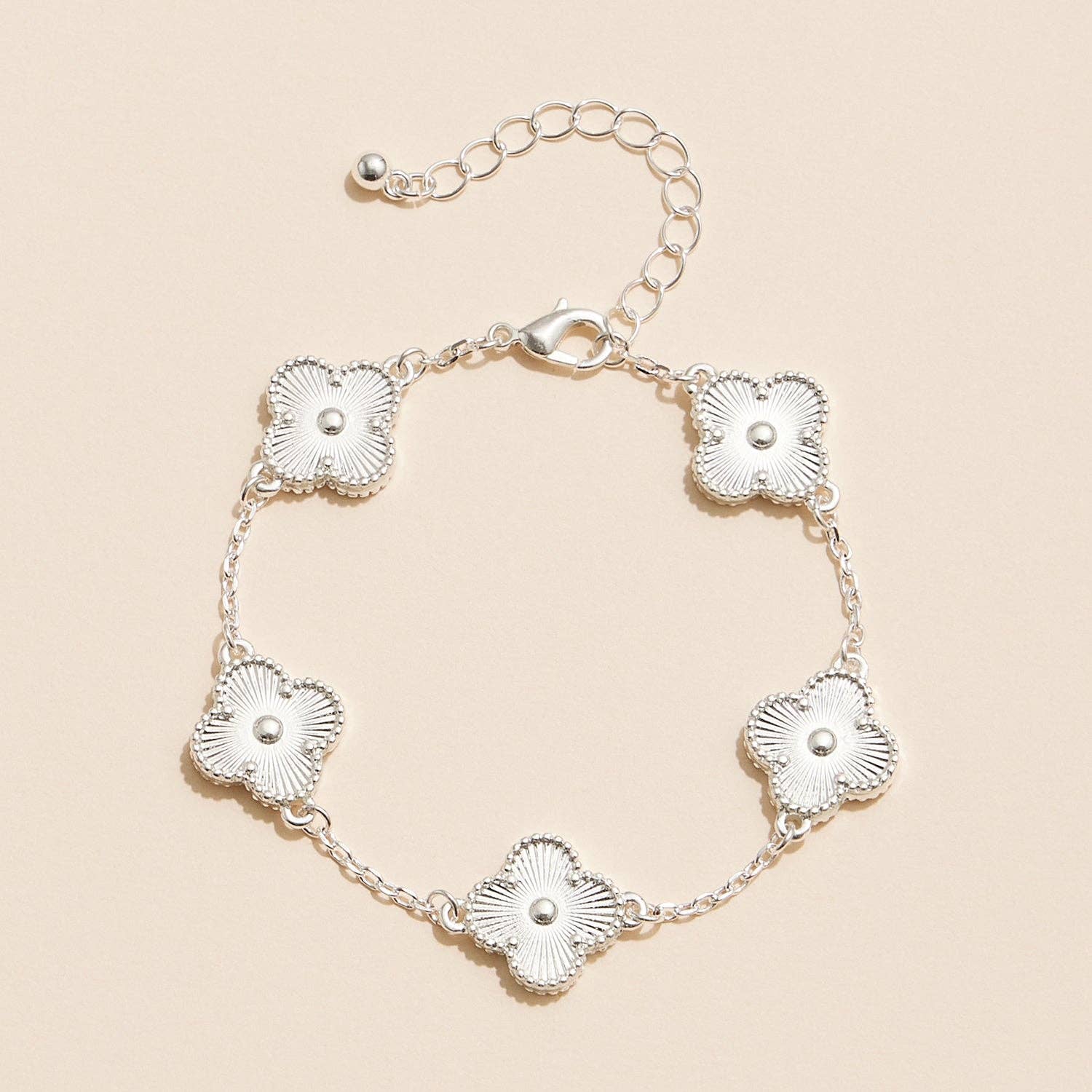 Multicolor Shell Charm Bracelet with Gold Accents
