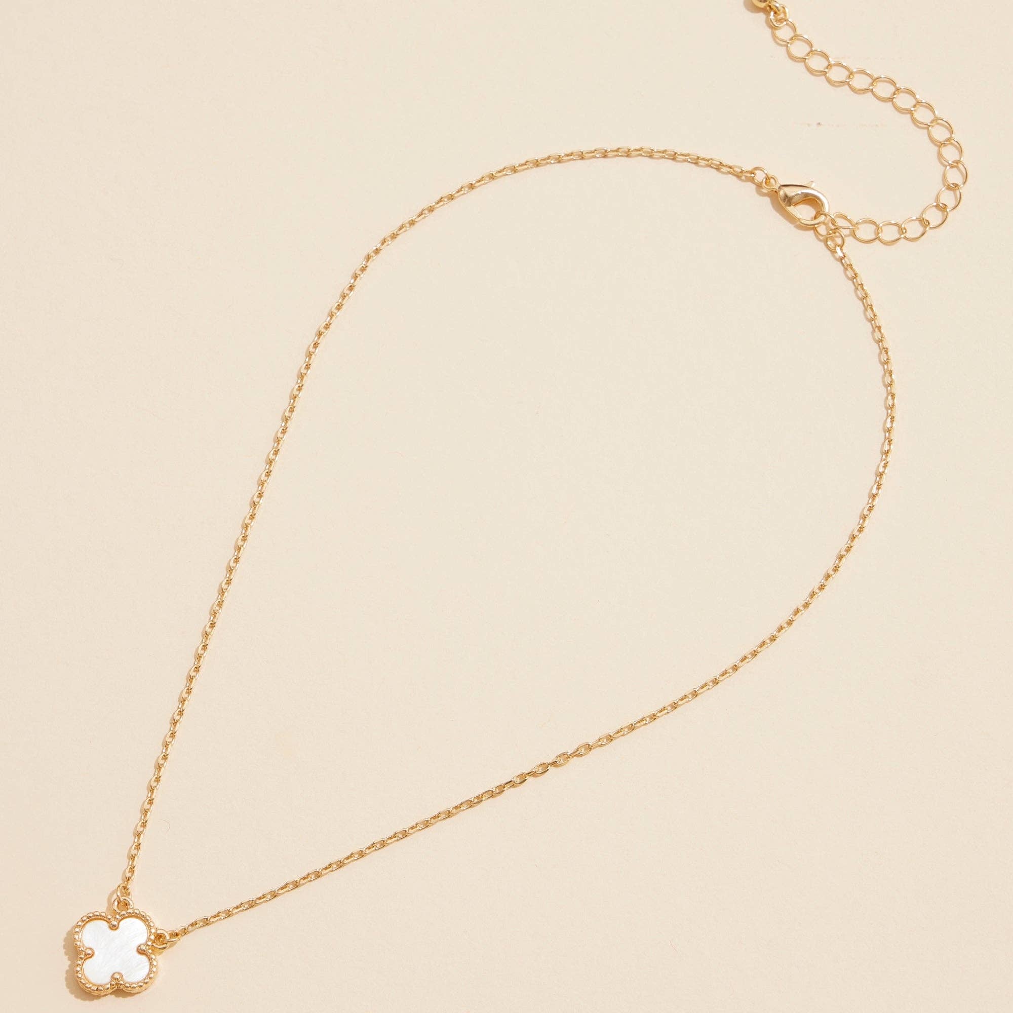 Shell Charm Pendant Necklace with Gold Chain