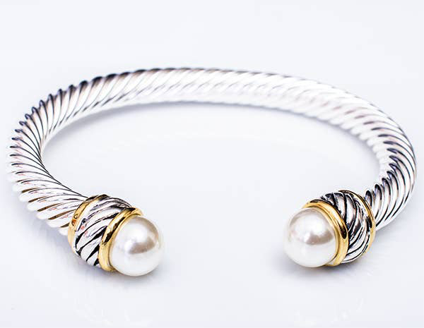 Pearl Cable Bangle