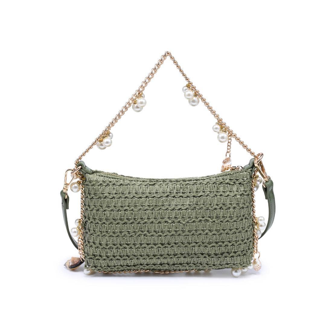 Steph Seasonal Seashell Straw Bag Evening Bag
