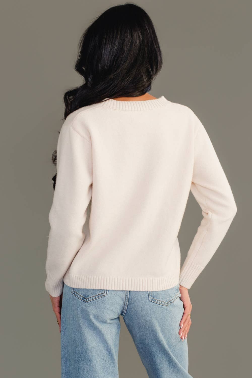 Cream Soft Sweater