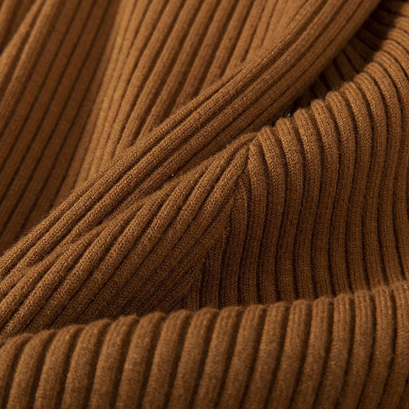 Autumn Knit Dress Chic Slim and Versatile