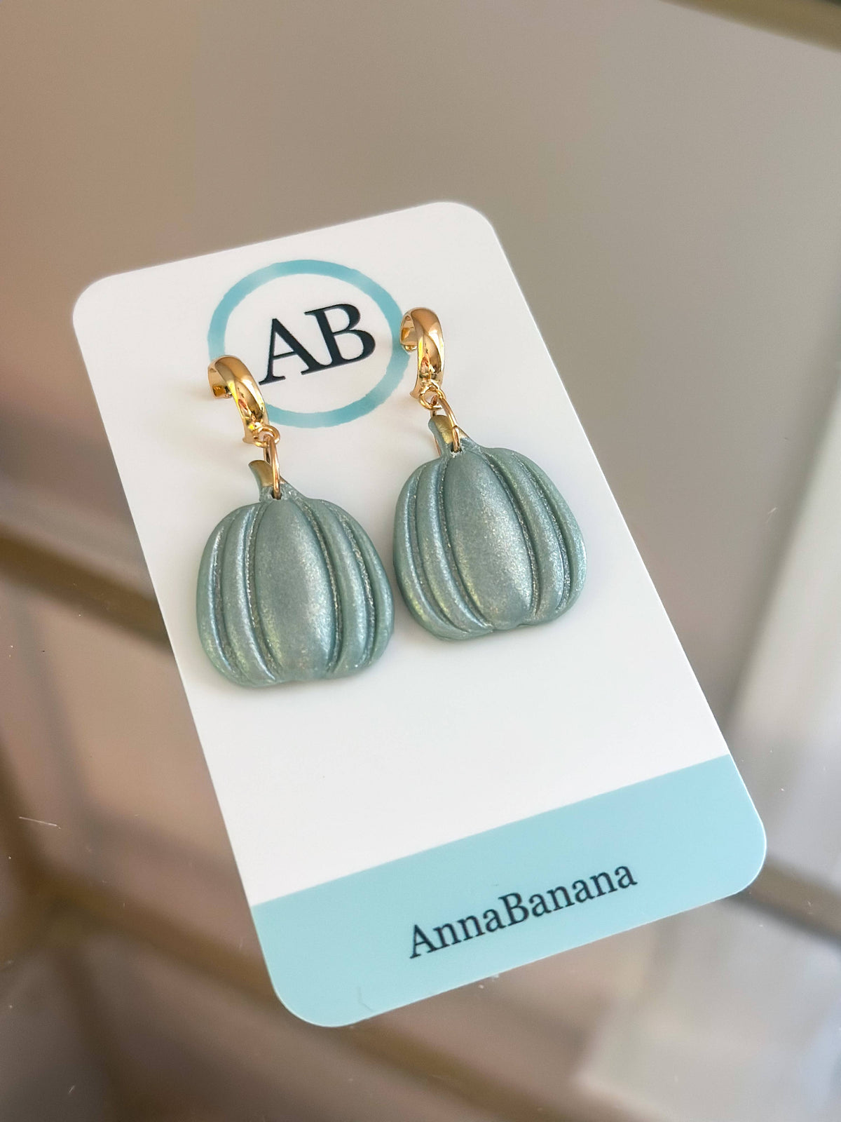 Shimmer Pumpkin Earrings