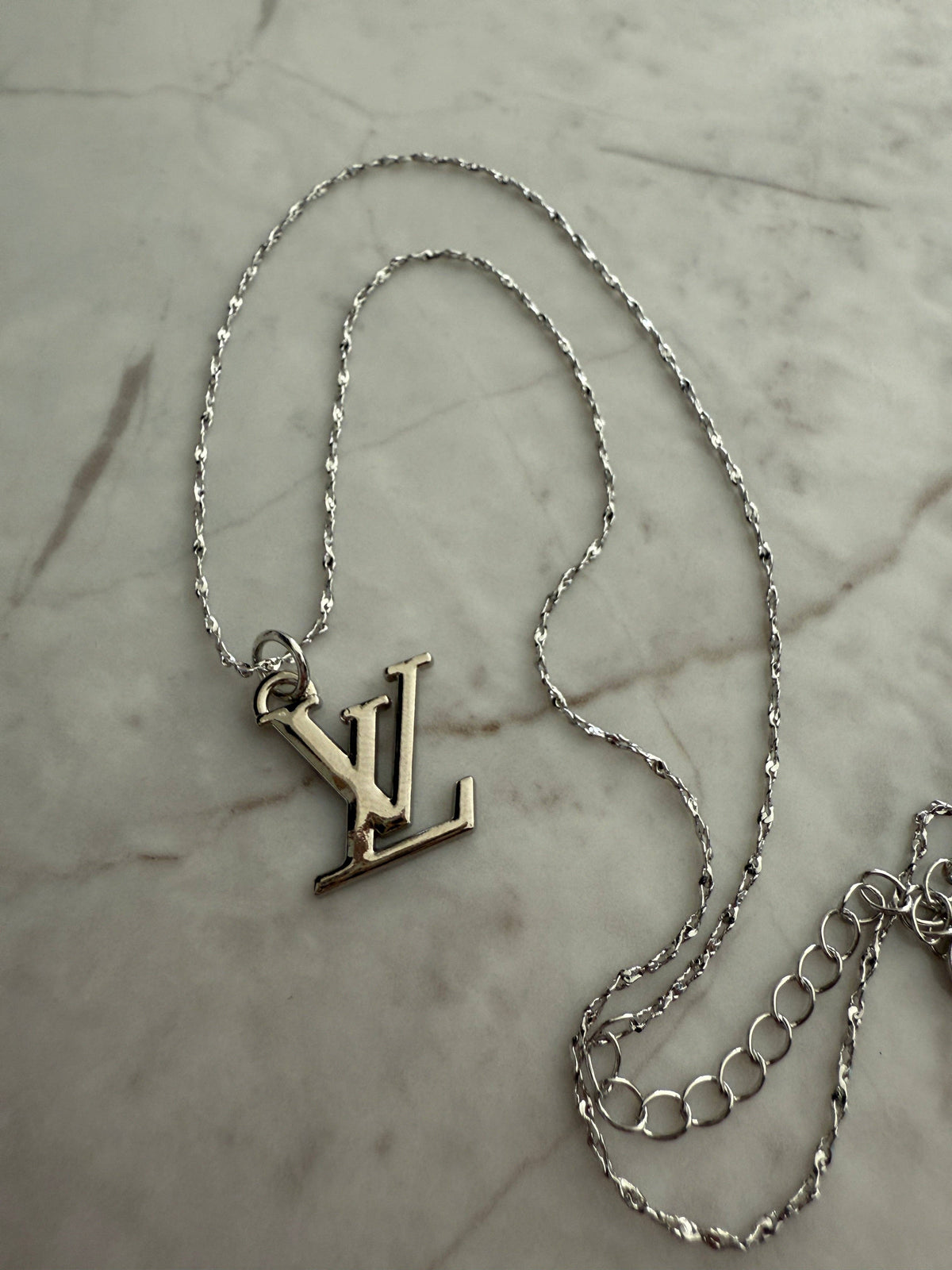 Repurposed Via Monogram Necklace