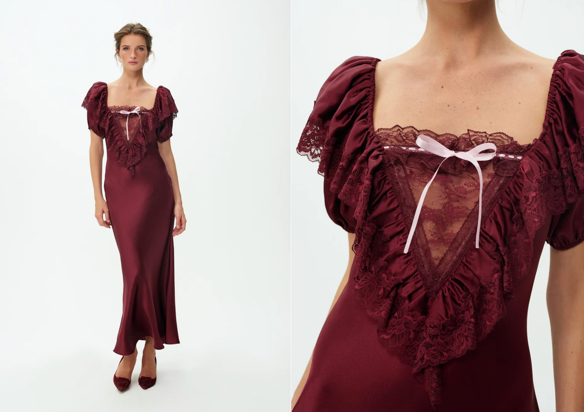 Bordeaux Cove Maxi Dress