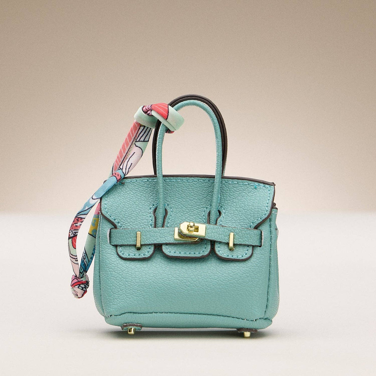 Mini Satchel Bag Charm Keychain