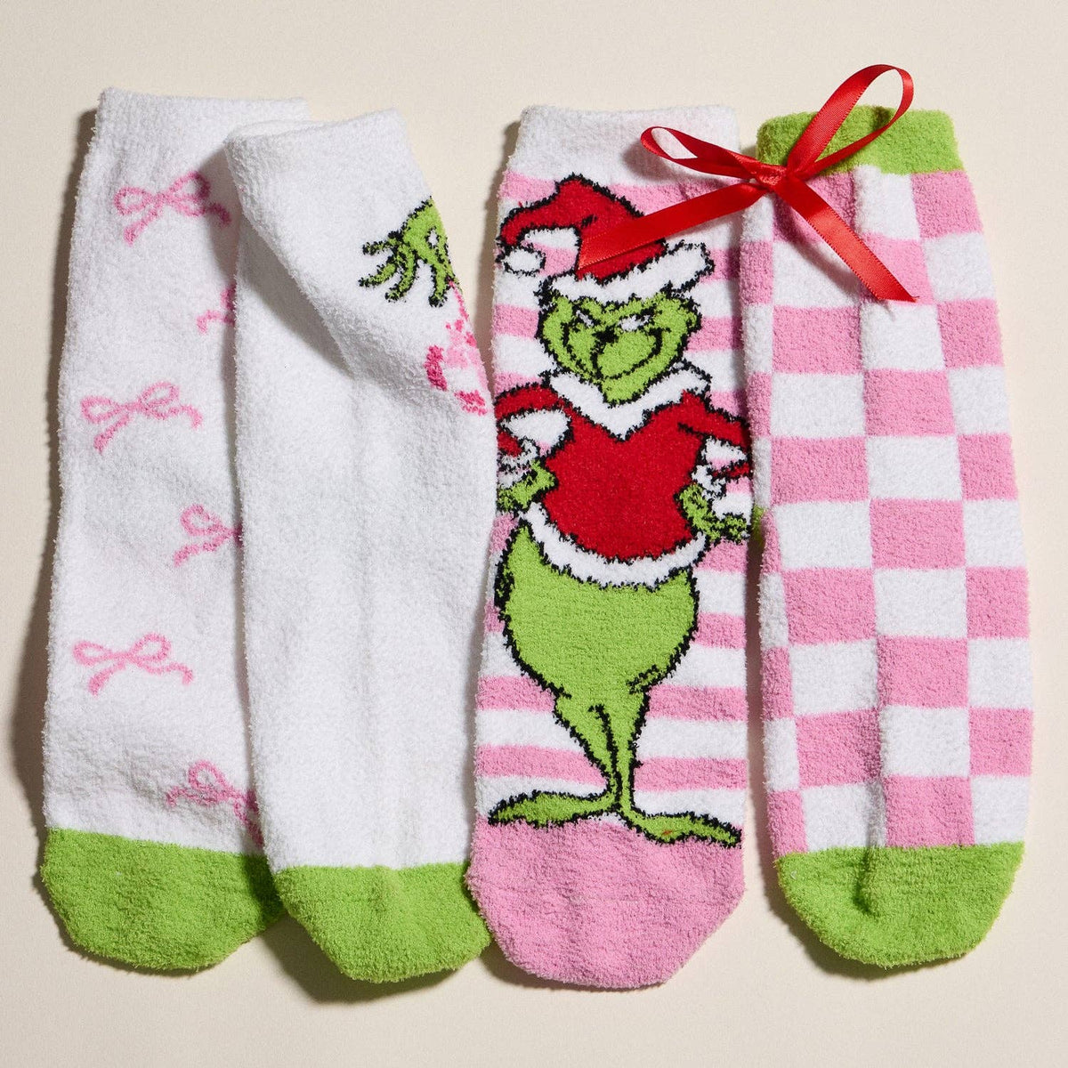 4-in-1 Green Monster Cozy Socks Gift Bundle | Special Christmas Gift Set