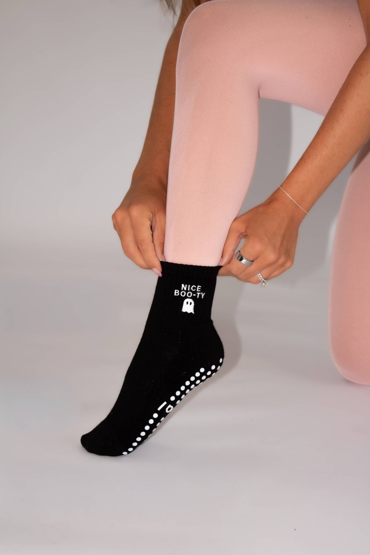 Nice BOO-ty Halloween Grip Socks