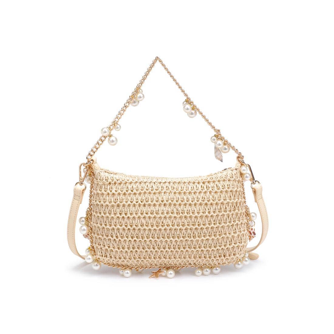 Steph Seasonal Seashell Straw Bag Evening Bag