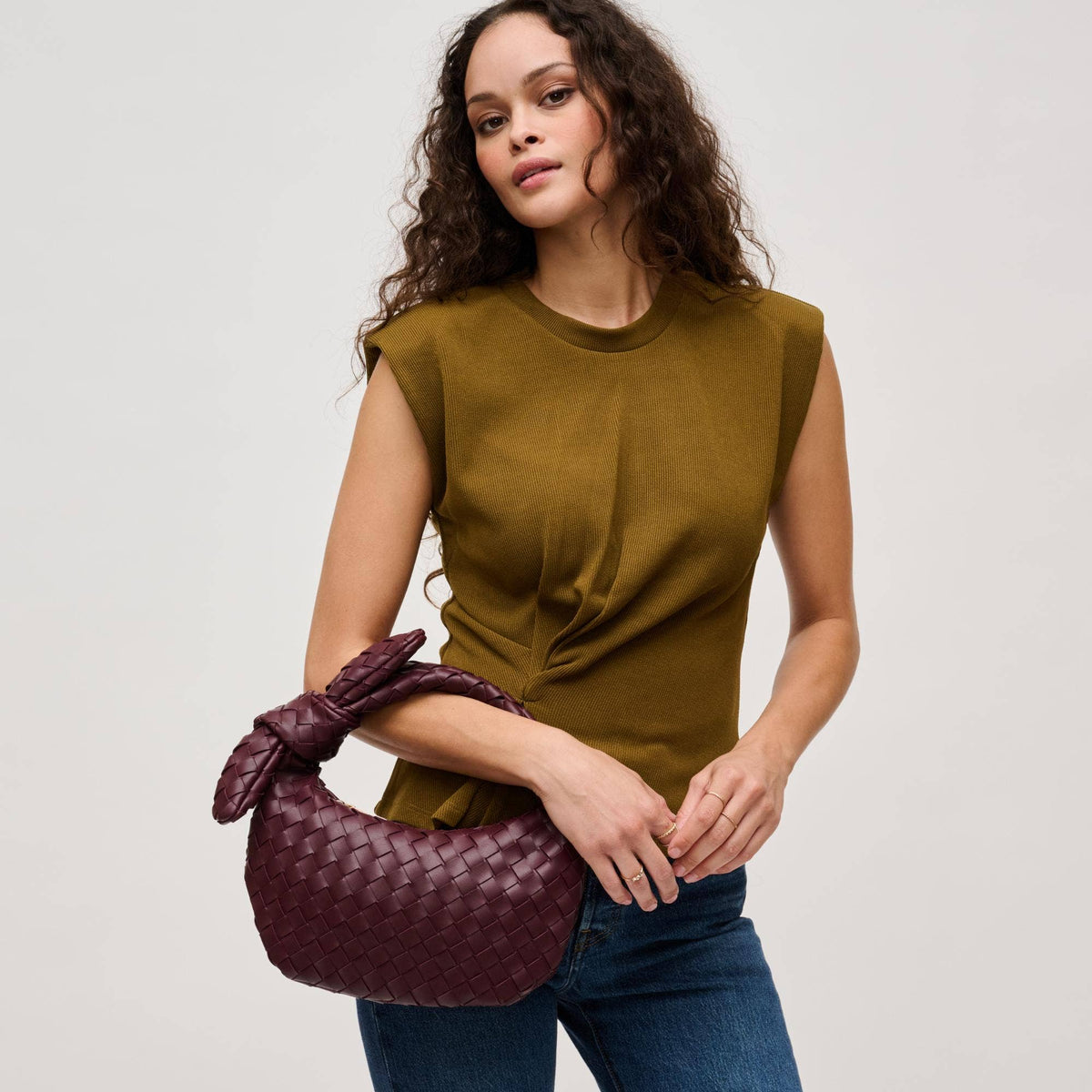 Lizbeth Woven Knot Clutch