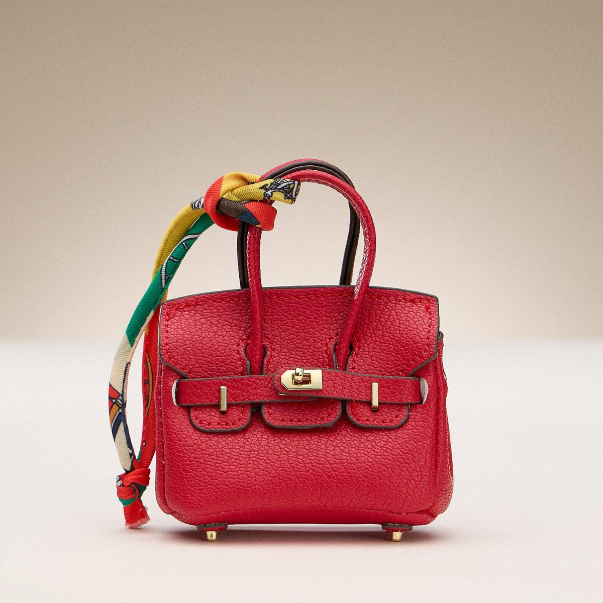 Mini Satchel Bag Charm Keychain