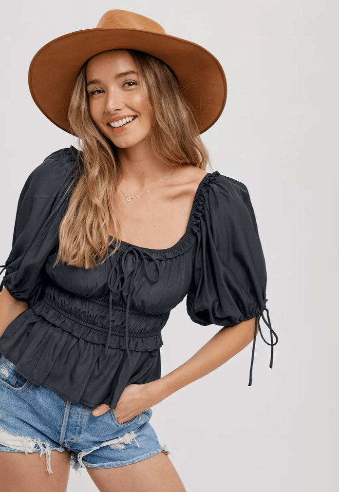 Bluivy Ash Square Neck Boho Shirt - A Chic and Flowing Top for Bohemian Style