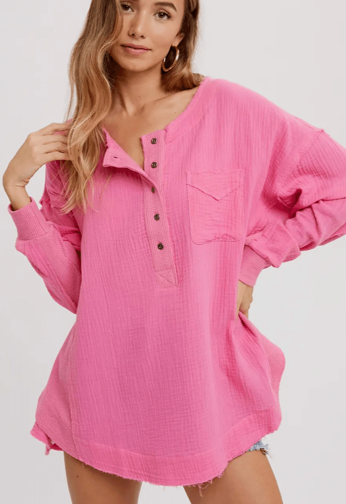 Bluivy Beach Coverup in Pink - A Stylish and Lightweight Coverup Perfect for the Beach