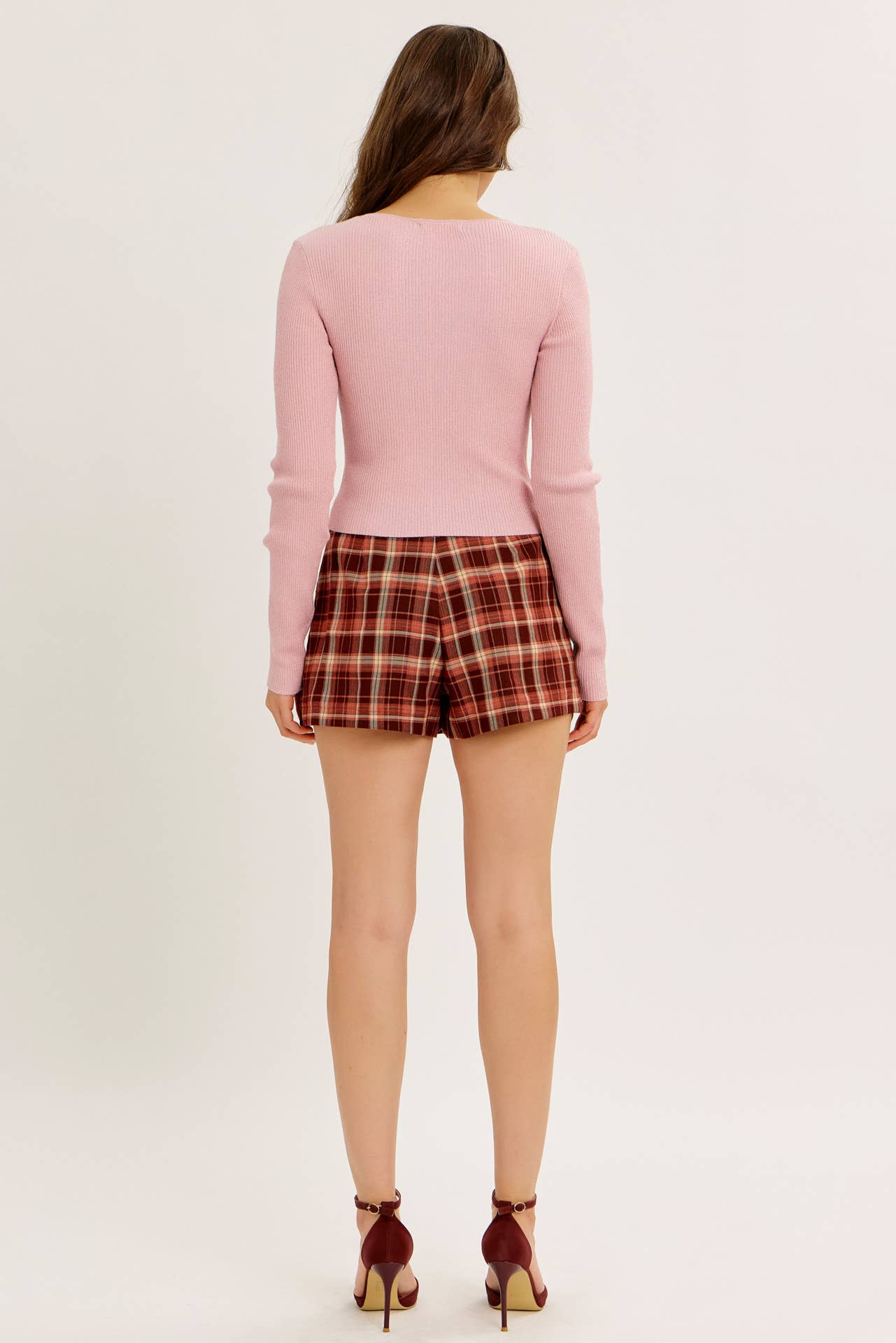 BOLD STATEMENT METALLIC SWEATER KNIT TOP WITH BOWS