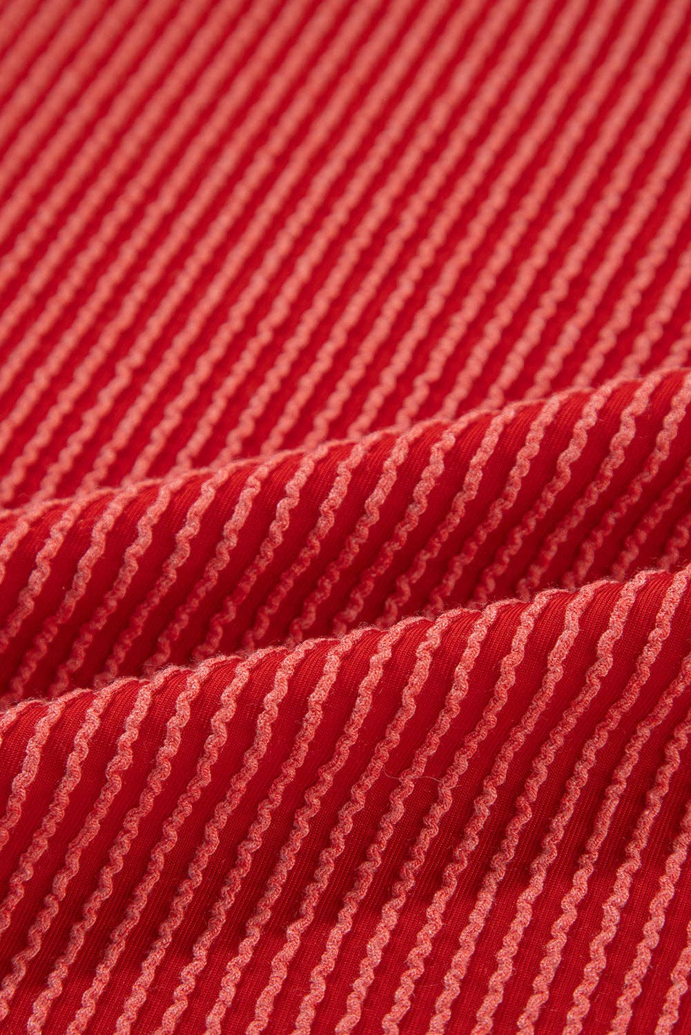 JOLLY Ribbed Knit Loungewear Set with Long Sleeve Top