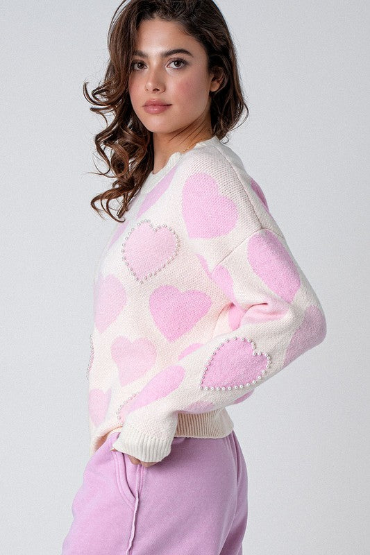 Queen of Hearts Crewneck Sweater