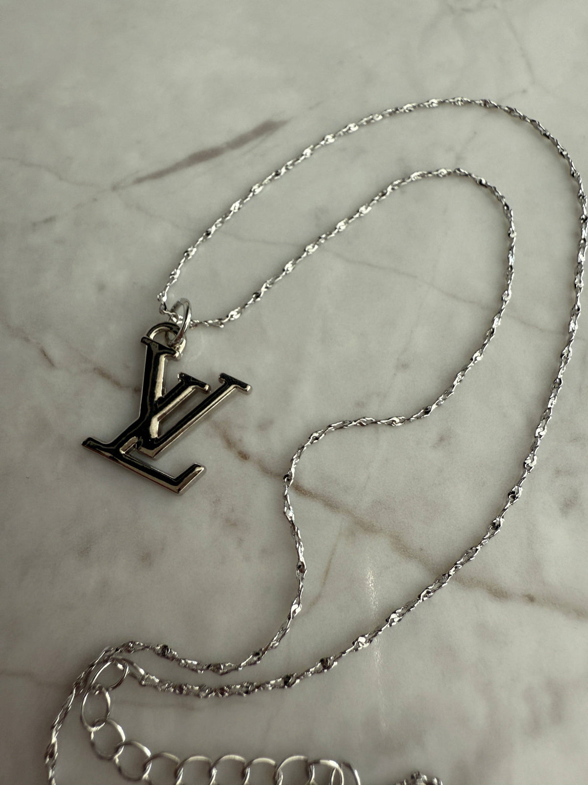 Repurposed Via Monogram Necklace