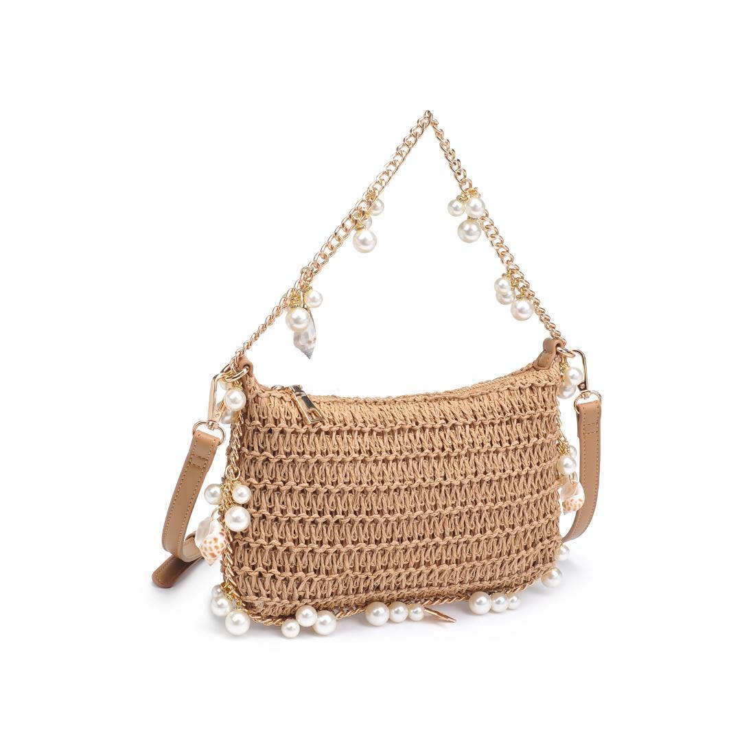 Steph Seasonal Seashell Straw Bag Evening Bag