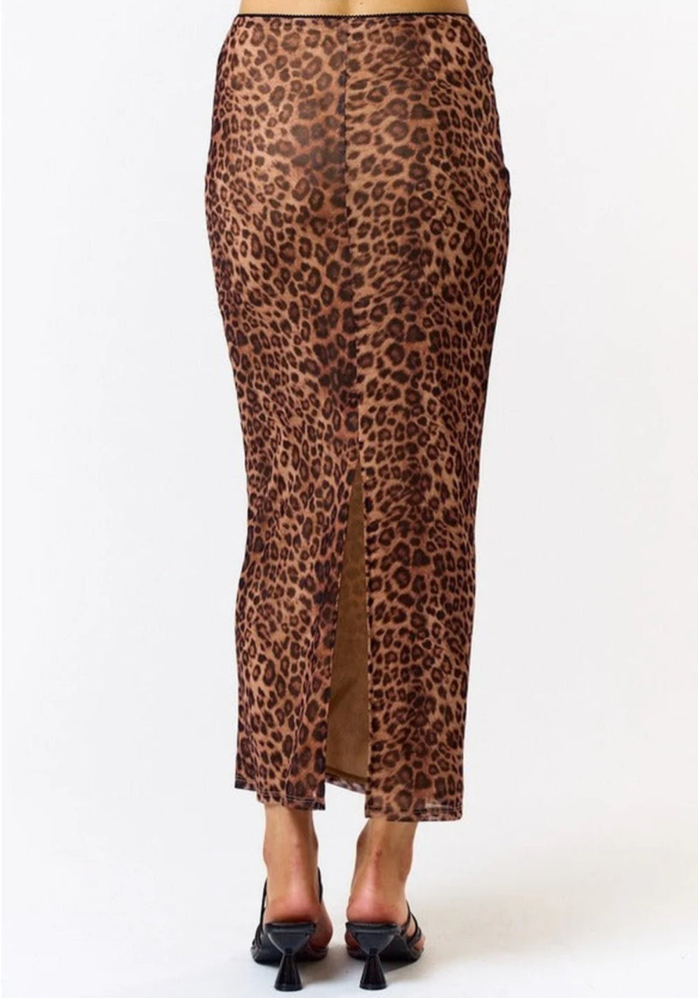 Stylish Leopard Skirt with a bold animal print, perfect for making a statement in both casual and dressy outfits