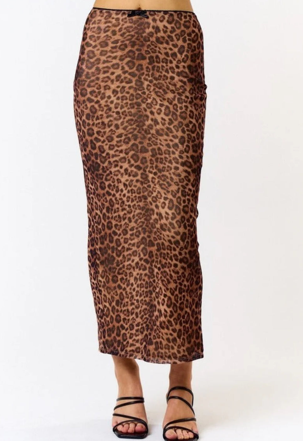 Stylish Leopard Skirt with a bold animal print, perfect for making a statement in both casual and dressy outfits