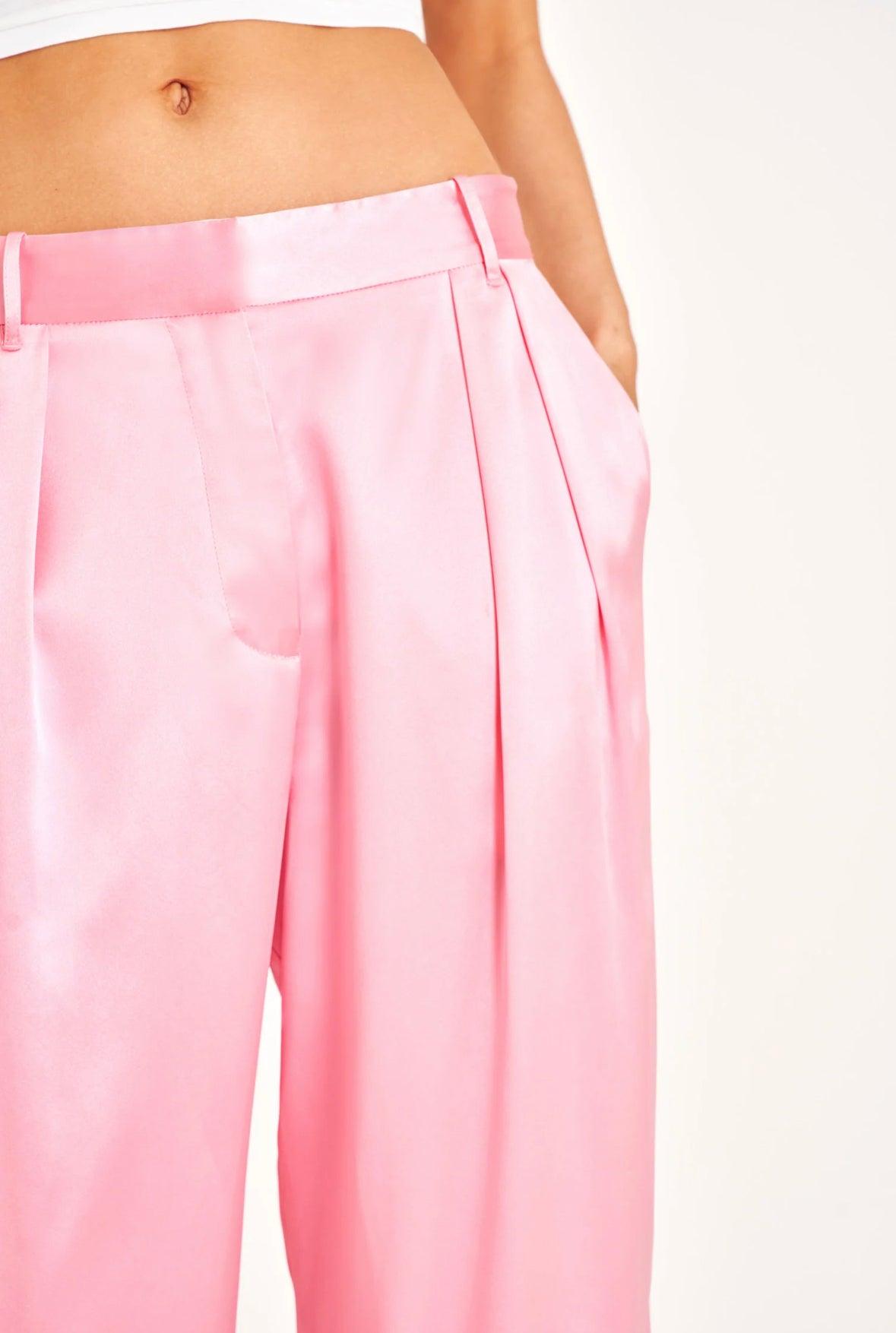 Stylish Love Shack Fancy Emberlynn Pant in Pink featuring a relaxed fit and playful design, perfect for casual outings or special occasions.