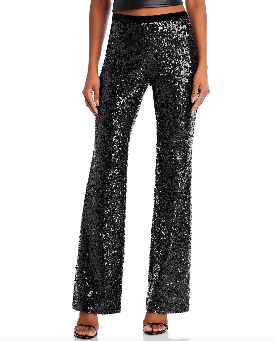 Chic Love Shack Fancy Journee Pant in Black, designed for comfort and style, perfect for both casual and dressy occasions