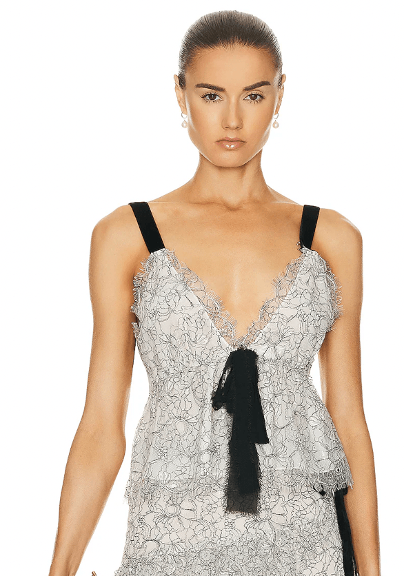 Love Shack Fancy Mendes Top - Fashionable and Versatile Top with Unique Design Elements, Great for Dressing Up or Down